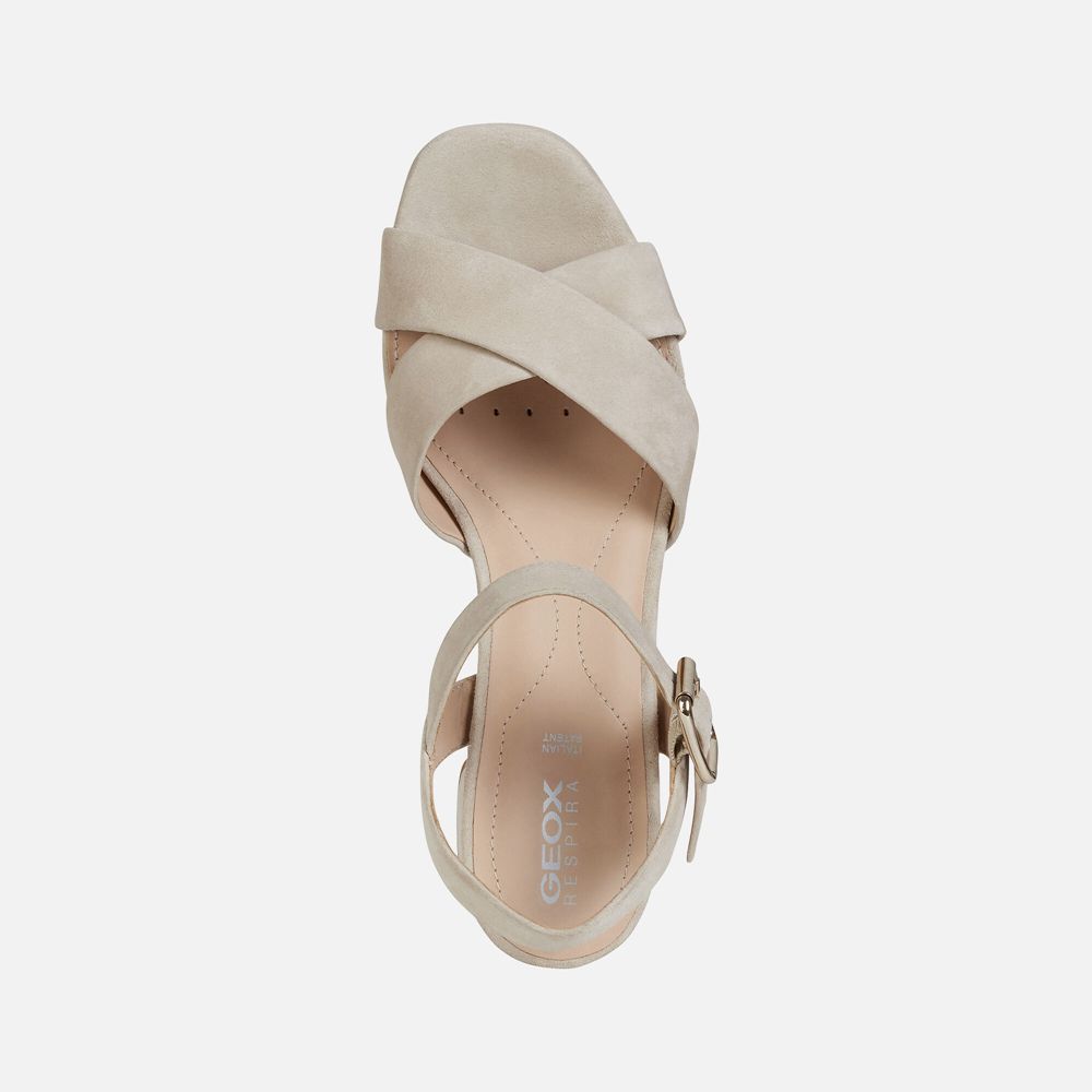 Sandales Geox Genziana - Beige - Femme 429716-UMW